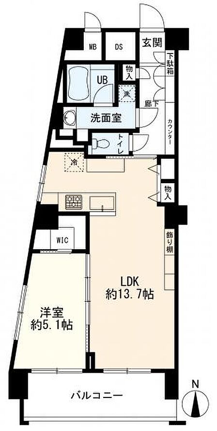 間取図 1LDK