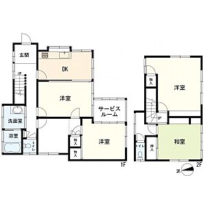 間取り：4ＤＫ＋Ｓ（納戸）