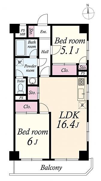 間取図　2LDK