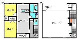 シェブロン・ルージュ 2LDKの間取図画像