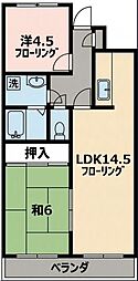 ラ・プリメーラ 2LDKの間取図画像