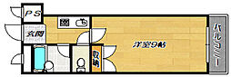 アメニティK.Sパート3 1Kの間取図画像