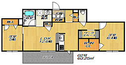 シャーメゾンアリエッタ 2LDKの間取図画像