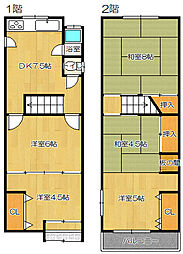 JR片町線(学研都市線) 四条畷駅 徒歩8分の賃貸一戸建て