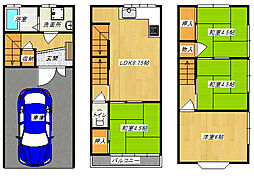 JR片町線(学研都市線) 野崎駅 徒歩13分