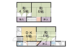 森本町前田9貸家 3DKの間取り