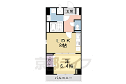 JR山陰本線 亀岡駅 徒歩5分の賃貸マンション 1階1LDKの間取り