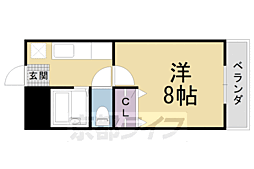 メイプル本所 1階1Kの間取り