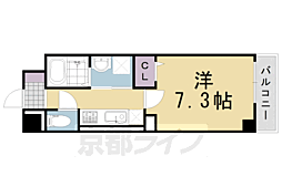 メゾン　デ　ラプラス 2階1Kの間取り