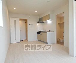 近鉄京都線 伏見駅 徒歩4分の賃貸アパート 1階1LDKのリビング/ダイニング