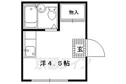 ジュラクダイ・カナヤ ワンルームの間取図画像