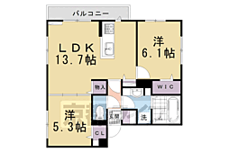 GRAMM東小野堀町EAST 2LDKの間取図画像