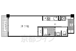 やすらぎの社 1Kの間取図画像