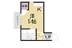コーポサンライズ ワンルームの間取図画像