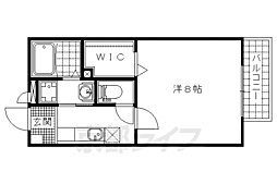 ブランシェ御陵2 1Kの間取図画像