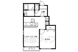 コスモス 1LDKの間取図画像