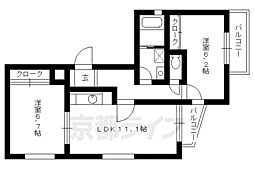グレースコート山崎 3階/2-2
