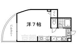 ノースポイント北大路 1Kの間取図画像