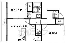 パークアヴェニューキタヤマ 2LDKの間取図画像