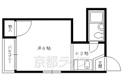 マンションニュー・ホワイト 1Kの間取図画像