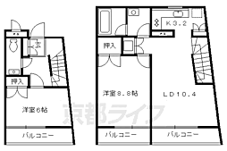 パークハウス 2LDKの間取図画像