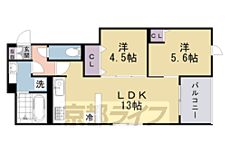 京都市営烏丸線 国際会館駅 徒歩7分 3階/-
