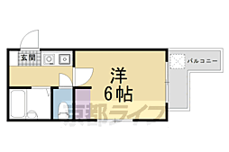 ラシャンブル 1Kの間取図画像