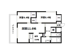 間取図画像 2LDK