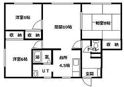 グローバルソフィール1号館 3LDKの間取図画像