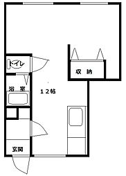 サン・シャイン ワンルームの間取図画像