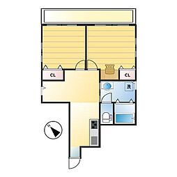 ファーイーストビル 2LDKの間取図画像