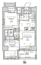 ARKMARK成増 2LDKの間取図画像