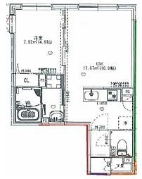 crostone成増 1LDKの間取図画像