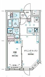 crostone成増 1LDKの間取図画像
