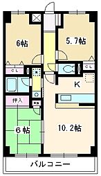 スターハイム朝霞 3LDKの間取図画像
