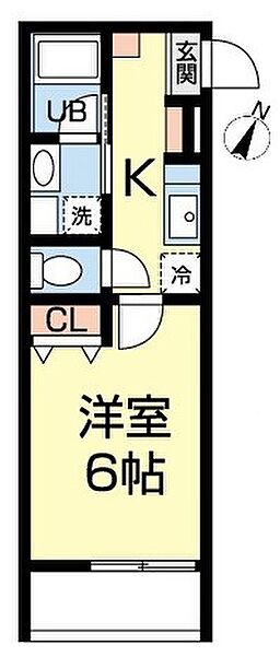 Ｏ2　ＳＨＩＮ－ＹＯＫＯＨＡＭＡ 104｜神奈川県横浜市港北区篠原町(賃貸アパート1K・1階・21.64㎡)の写真 その2