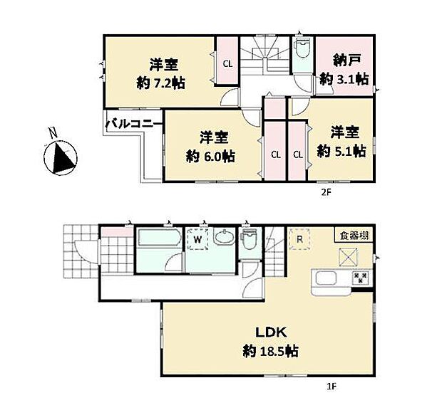 間取図。