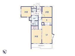 ライオンズマンション高幡不動第二 3LDKの間取り