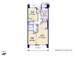 間取図画像 2SLDK