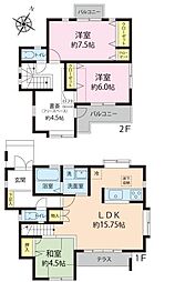 JR横浜線 八王子みなみ野駅 バス11分 みなみ野中央シティ下車 徒歩5分 3LDKの間取り