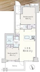 間取図画像 2LDK