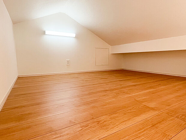 天井高を活かしたロフト付きの洋室。空間を立体的に活用できるため、お部屋をより広く、自由にレイアウト可能です。秘密基地のような空間は、お子様のお部屋としても喜ばれます。