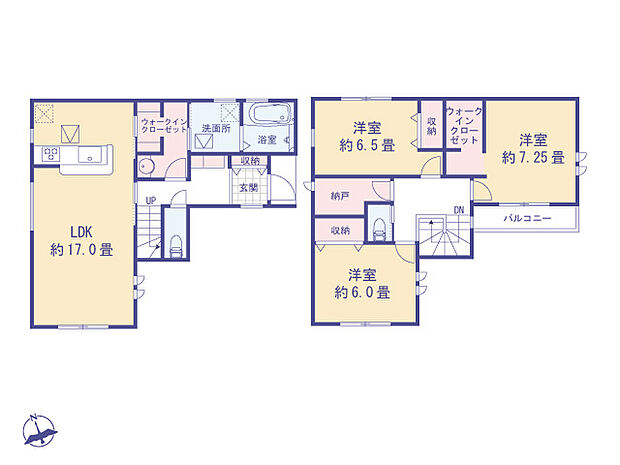 使い勝手の良い間取りで日常の導線がスムーズになっています。