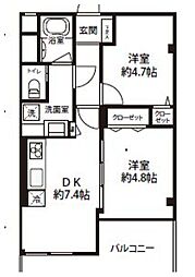 間取図画像 2DK