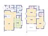 間取り：こちらの間取り図で、お部屋の配置や動線をイメージしていただけます。お部屋ごとの広さやレイアウトを参考に、生活のシーンを思い描いてみてください。
