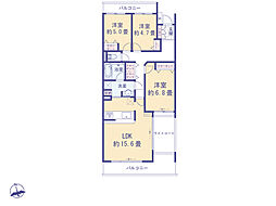 吉祥寺北パーク・ホームズ 3LDKの間取図画像