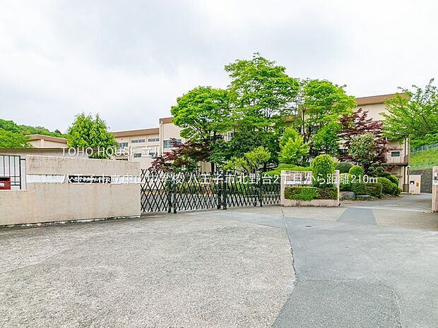 八王子市立中山中学校 210m