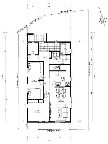 建物プラン価格： 1770万円（税込）(内訳：建物本体工事費 1550万円 ＋ 追加工事費 220万円)  建物プラン面積： 82平米（約25坪）