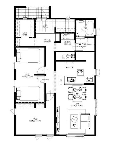 間取り： フリープラン（3LDKから4LDK対応可）  構造・工法： 木造1階建て  主な仕様： 耐震等級3、断熱等級5、一次エネルギー消費量等級6取得前提