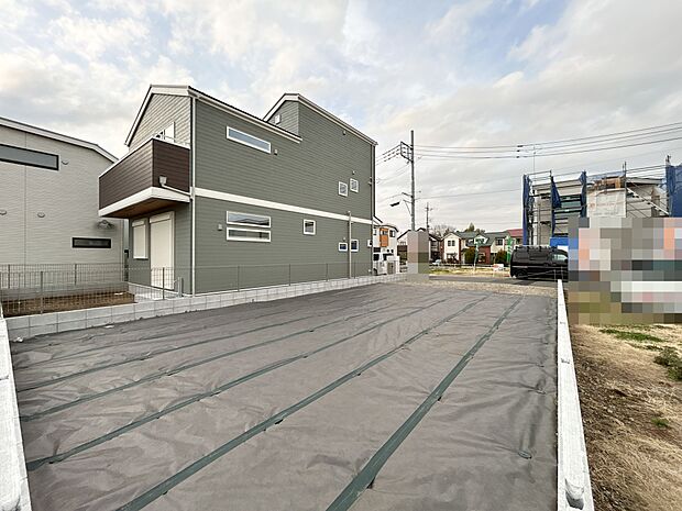 物件外観(2026年3月6日撮影、4月中旬完成予定)